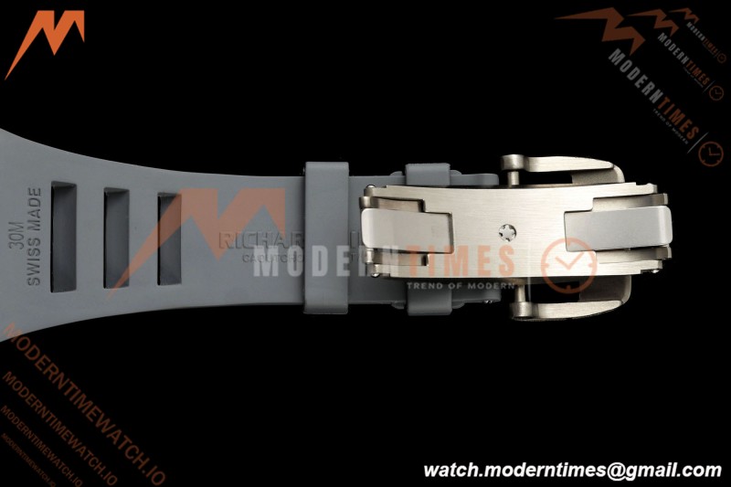 Richard Mille - RM055 Bubba Watson Boutique Grey CER/RU Black Rehaut Skeleton AVF Vaucher RMUL2 Free Sprung | Richard Mille - RM055 Bubba Watson 부티크 그레이 CER/RU 블랙 Rehaut 스켈레톤 AVF Vaucher RMUL2 프리 스프링