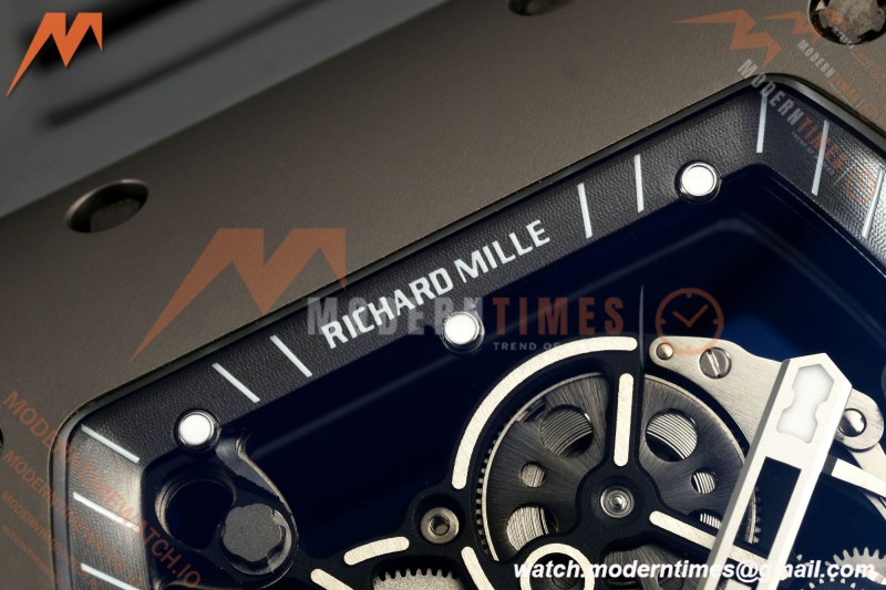 Richard Mille - RM055 Bubba Watson Boutique Grey CER/RU Black Rehaut Skeleton AVF Vaucher RMUL2 Free Sprung | Richard Mille - RM055 Bubba Watson 부티크 그레이 CER/RU 블랙 Rehaut 스켈레톤 AVF Vaucher RMUL2 프리 스프링