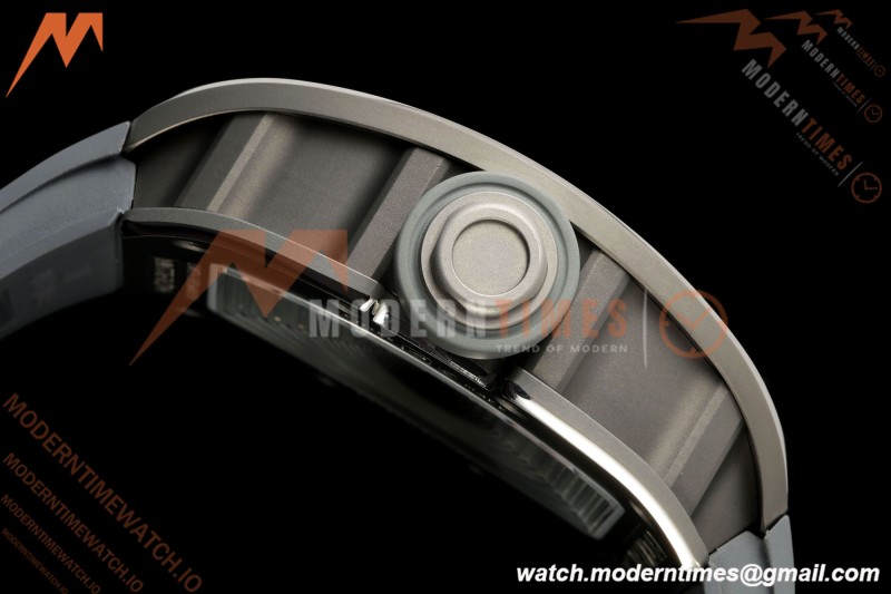 Richard Mille - RM055 Bubba Watson Boutique Grey CER/RU Black Rehaut Skeleton AVF Vaucher RMUL2 Free Sprung | Richard Mille - RM055 Bubba Watson 부티크 그레이 CER/RU 블랙 Rehaut 스켈레톤 AVF Vaucher RMUL2 프리 스프링