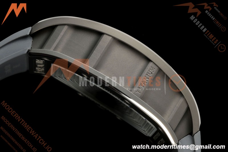 Richard Mille - RM055 Bubba Watson Boutique Grey CER/RU Black Rehaut Skeleton AVF Vaucher RMUL2 Free Sprung | Richard Mille - RM055 Bubba Watson 부티크 그레이 CER/RU 블랙 Rehaut 스켈레톤 AVF Vaucher RMUL2 프리 스프링