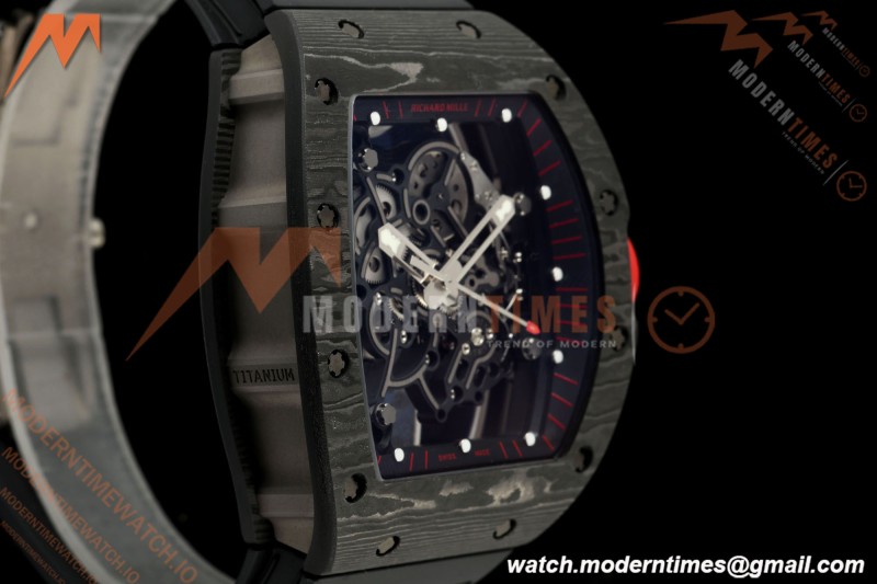 Richard Mille - RM055 Bubba Watson Dark Legend Black NTPT/RU Black Rehaut Skeleton AVF Vaucher RMUL2 Free Sprung