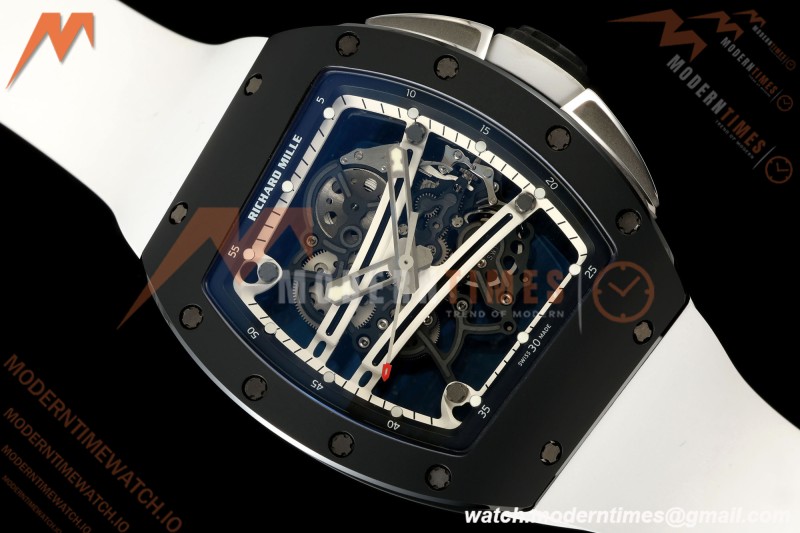 Richard Mille - RM061 Yohan Blake Black Ceramic Blk/Wht Rehaut Skeleton AVF Vaucher RMUL2 Free Sprung