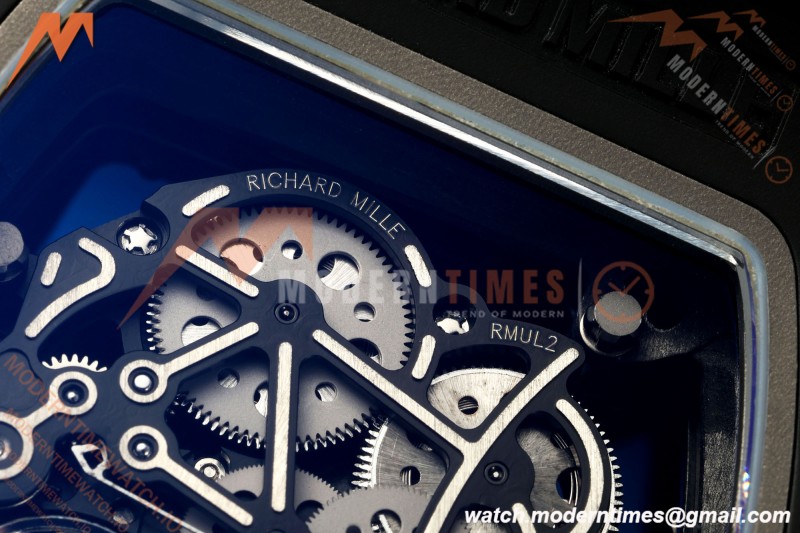 Richard Mille - RM061 Yohan Blake Black Ceramic Blk/Gry Rehaut Skeleton AVF Vaucher RMUL2 Free Sprung