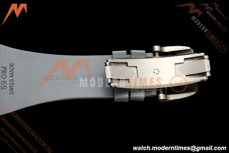 Richard Mille - RM061 Yohan Blake Black Ceramic Blk/Gry Rehaut Skeleton AVF Vaucher RMUL2 Free Sprung