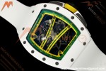 Richard Mille - RM061 Asian Limited Edition White Ceramic Wht/Grn/Yelw Skeleton UMI Free Sprung Titanium RMUL2 | 리차드 밀 - RM061 아시아 한정판 화이트 세라믹 화이트/그린/옐로우 스켈레톤 UMI 프리 스프링 티타늄 RMUL2