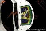 Richard Mille - RM061 Asian Limited Edition White Ceramic Wht/Grn/Yelw Skeleton UMI Free Sprung Titanium RMUL2 | 리차드 밀 - RM061 아시아 한정판 화이트 세라믹 화이트/그린/옐로우 스켈레톤 UMI 프리 스프링 티타늄 RMUL2