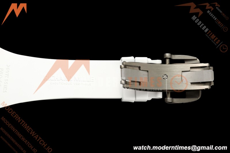 Richard Mille - RM061 Asian Limited Edition White Ceramic Wht/Grn/Yelw Skeleton UMI Free Sprung Titanium RMUL2 | 리차드 밀 - RM061 아시아 한정판 화이트 세라믹 화이트/그린/옐로우 스켈레톤 UMI 프리 스프링 티타늄 RMUL2