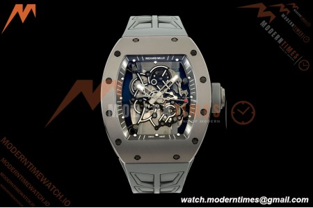 Richard Mille - RM055 Bubba Watson Boutique Grey CER/RU Black Rehaut Skeleton UMI RMUL2 Free Sprung | Richard Mille - RM055 Bubba Watson 부티크 그레이 CER/RU 블랙 Rehaut 스켈레톤 UMI RMUL2 프리 스프링