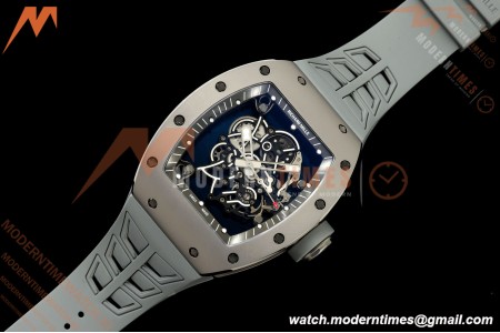 Richard Mille - RM055 Bubba Watson Boutique Grey CER/RU Black Rehaut Skeleton UMI RMUL2 Free Sprung | Richard Mille - RM055 Bubba Watson 부티크 그레이 CER/RU 블랙 Rehaut 스켈레톤 UMI RMUL2 프리 스프링