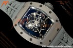 Richard Mille - RM055 Bubba Watson Boutique Grey CER/RU Black Rehaut Skeleton UMI RMUL2 Free Sprung