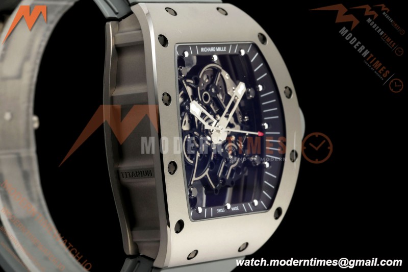 Richard Mille - RM055 Bubba Watson Boutique Grey CER/RU Black Rehaut Skeleton UMI RMUL2 Free Sprung