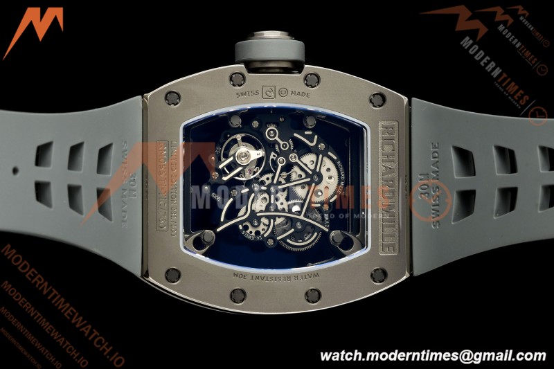 Richard Mille - RM055 Bubba Watson Boutique Grey CER/RU Black Rehaut Skeleton UMI RMUL2 Free Sprung