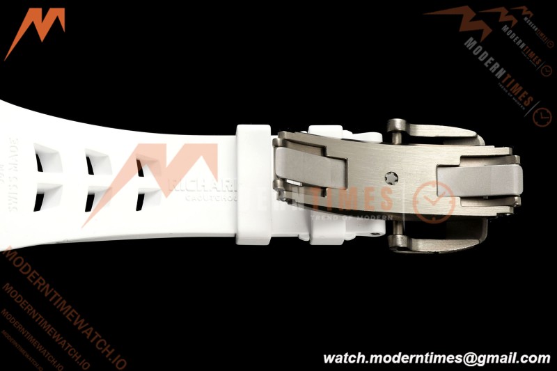 Richard Mille - RM055 Bubba Watson White CER/RU Black Rehaut Skeleton UMI RMUL2 Free Sprung