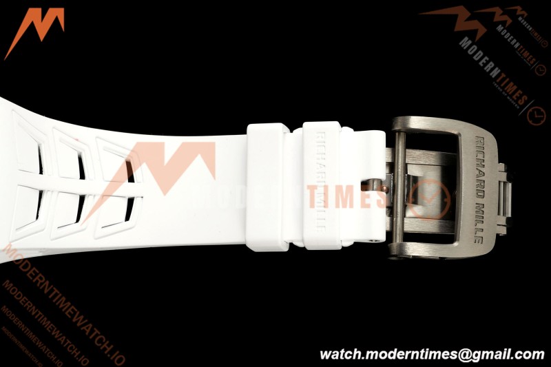 Richard Mille - RM055 Bubba Watson White CER/RU Black Rehaut Skeleton UMI RMUL2 Free Sprung