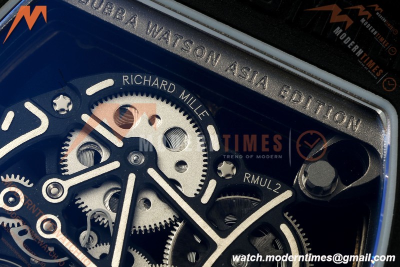 Richard Mille - RM055 Bubba Watson Asia Edition Black CER/RU BLK/RG Rehaut Skeleton UMI RMUL2 Free Sprung | Richard Mille - RM055 Bubba Watson 아시아 에디션 블랙 CER/RU BLK/RG Rehaut Skeleton UMI RMUL2 프리 스프링
