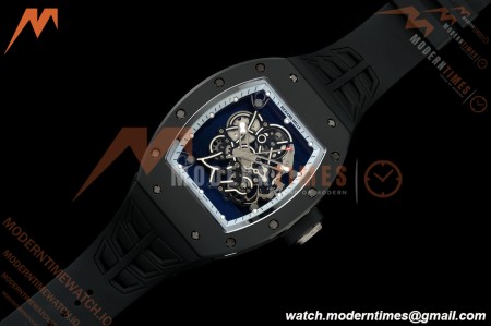 Richard Mille - RM055 Bubba Watson Asia Edition Black CER/RU Silver Rehaut Skeleton UMI RMUL2 Free Sprung | Richard Mille - RM055 Bubba Watson 아시아 에디션 블랙 CER/RU 실버 Rehaut 스켈레톤 UMI RMUL2 프리 스프링