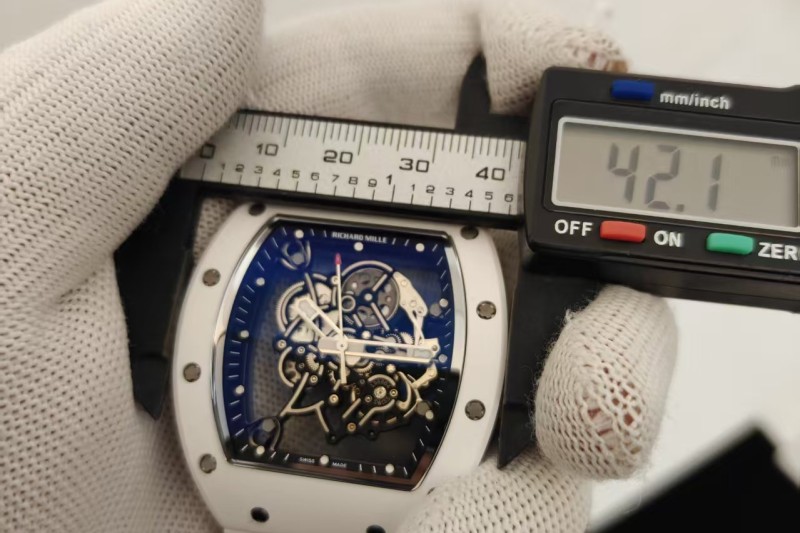 Richard Mille - RM055 Bubba Watson Asia Edition Black CER/RU Silver Rehaut Skeleton UMI RMUL2 Free Sprung