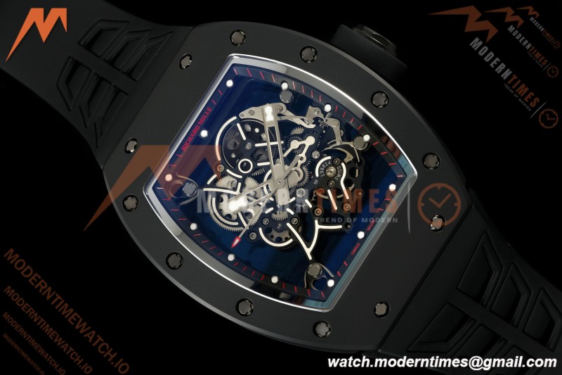 Richard Mille - RM055 Bubba Watson Asia Edition Black CER/RU Black Rehaut Skeleton UMI RMUL2 Free Sprung