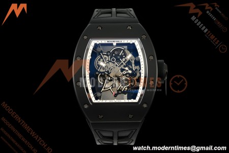 Richard Mille - RM055 Bubba Watson Asia Edition Black CER/RU White Rehaut Skeleton UMI RMUL2 Free Sprung