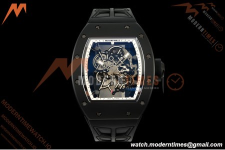 Richard Mille - RM055 Bubba Watson Asia Edition Black CER/RU White Rehaut Skeleton UMI RMUL2 Free Sprung | Richard Mille - RM055 Bubba Watson 아시아 에디션 블랙 CER/RU 화이트 Rehaut 스켈레톤 UMI RMUL2 프리 스프링
