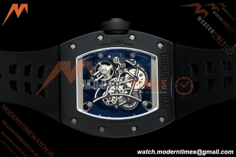 Richard Mille - RM055 Bubba Watson Americas Edition Black CER/RU Red Rehaut Skeleton UMI RMUL2 Free Sprung