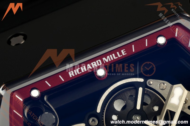 Richard Mille - RM055 Bubba Watson Americas Edition Black CER/RU Red Rehaut Skeleton UMI RMUL2 Free Sprung