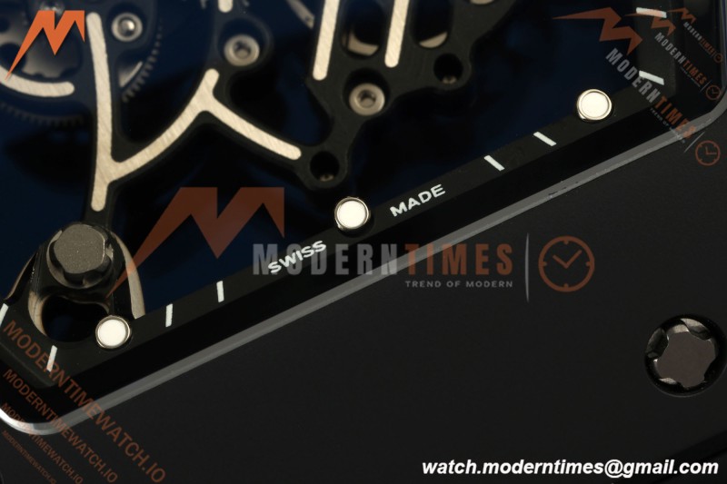 Richard Mille - RM055 Bubba Watson Black Edition Black CER/RU Black Rehaut Skeleton UMI RMUL2 Free Sprung