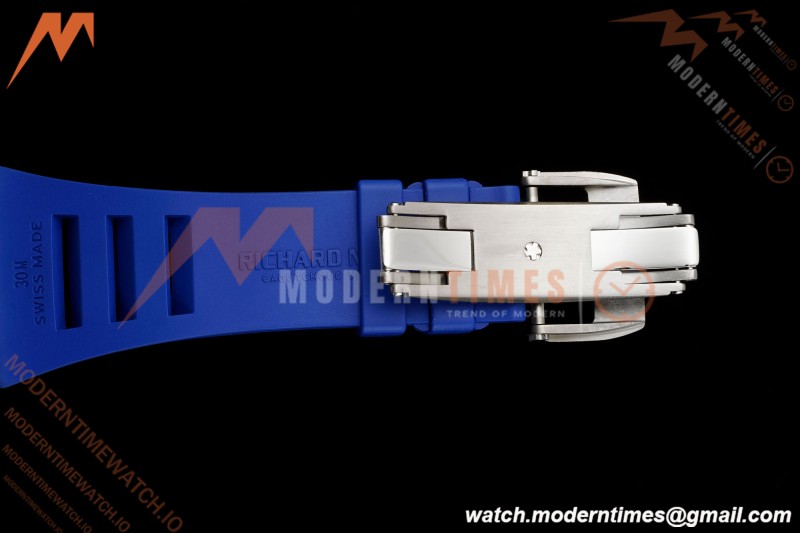 Richard Mille - RM055 Bubba Watson Japan Edition White Cer/Ru Blk/Wht Rehaut Skeleton Brushed Ribs MLF V2 RMUL2
