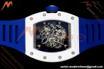 Richard Mille - RM055 Bubba Watson Japan Edition White Cer/Ru Blk/Wht Rehaut Skeleton Brushed Ribs MLF V2 RMUL2