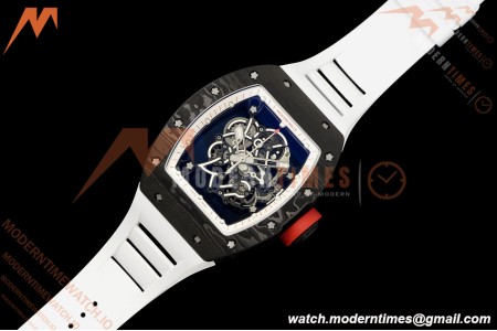 Richard Mille - RM055 Bubba Watson Japan Edition Black NTPT/RU Blk/Wht Rehaut Skeleton Brushed Ribs MLF V2 RMUL2
