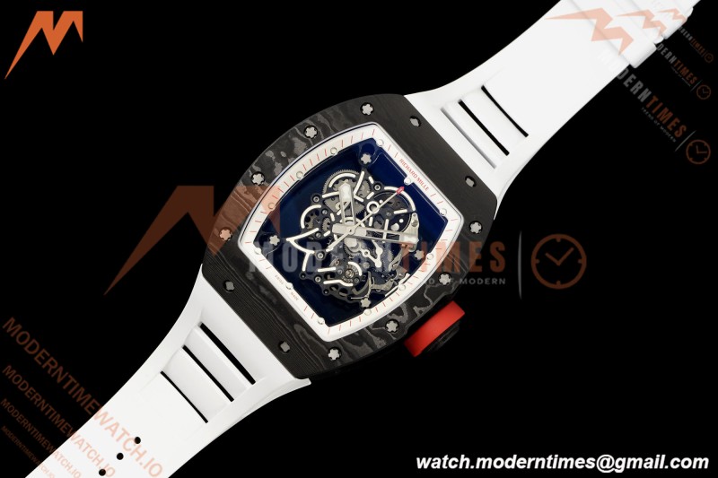 Richard Mille - RM055 Bubba Watson Japan Edition Black NTPT/RU Blk/Wht Rehaut Skeleton Brushed Ribs MLF V2 RMUL2