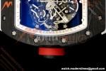Richard Mille - RM055 Bubba Watson Japan Edition Black NTPT/RU Blk/Wht Rehaut Skeleton Brushed Ribs MLF V2 RMUL2