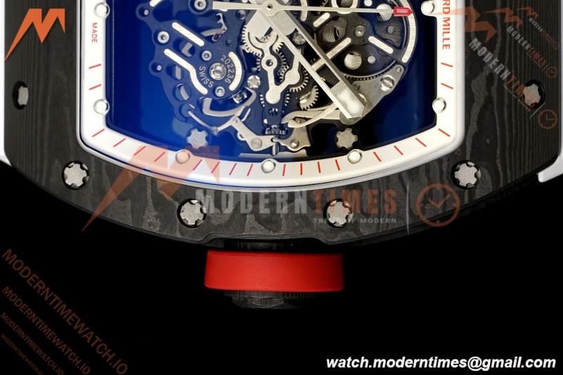 Richard Mille - RM055 Bubba Watson Japan Edition Black NTPT/RU Blk/Wht Rehaut Skeleton Brushed Ribs MLF V2 RMUL2
