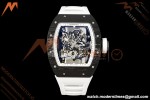 Richard Mille - RM055 Bubba Watson White Legend Black NTPT/RU Blk/Wht Rehaut Skeleton Brushed Ribs MLF V2 RMUL2