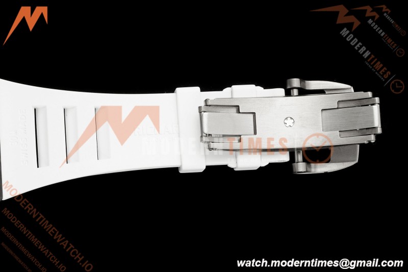 Richard Mille - RM055 Bubba Watson White Legend Black NTPT/RU Blk/Wht Rehaut Skeleton Brushed Ribs MLF V2 RMUL2