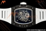 Richard Mille - RM055 Bubba Watson White Legend Black NTPT/RU Blk/Wht Rehaut Skeleton Brushed Ribs MLF V2 RMUL2