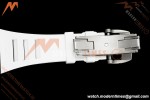 Richard Mille - RM055 Bubba Watson White CER/RU Blk/Blk Rehaut Skeleton Brushed Ribs MLF V2 RMUL2