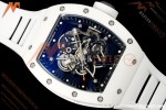 Richard Mille - RM055 Bubba Watson White CER/RU Blk/Blk Rehaut Skeleton Brushed Ribs MLF V2 RMUL2