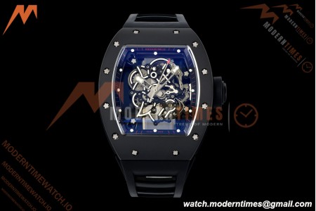 Richard Mille - RM055 Bubba Watson Dubai Edition Black CER/RU Blk/Blk Rehaut Skeleton Brushed Ribs MLF V2 RMUL2