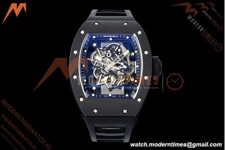 Richard Mille - RM055 Bubba Watson Black CER/RU Blk/Blk Rehaut Skeleton Brushed Ribs MLF V2 RMUL2