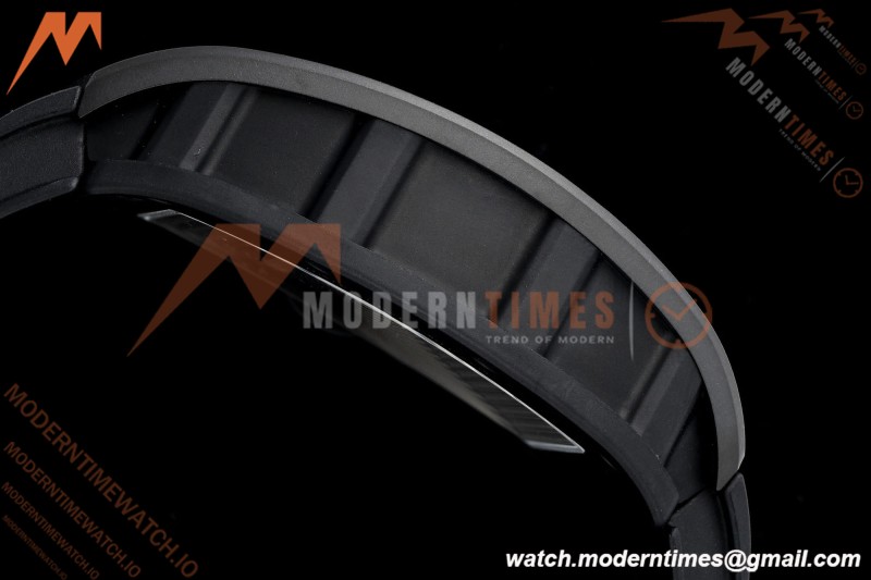 Richard Mille - RM055 Bubba Watson Black CER/RU Blk/Blk Rehaut Skeleton Brushed Ribs MLF V2 RMUL2