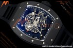 Richard Mille - RM055 Bubba Watson Black CER/RU Blk/Blk Rehaut Skeleton Brushed Ribs MLF V2 RMUL2