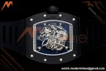 Richard Mille - RM055 Bubba Watson Black CER/RU Blk/Blk Rehaut Skeleton Brushed Ribs MLF V2 RMUL2