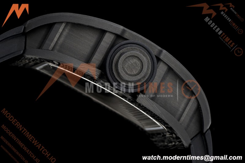 Richard Mille - RM055 Bubba Watson Asia Edition Black NTPT/RU BLK/RG Rehaut Skeleton Brushed Ribs MLF V2 RMUL2
