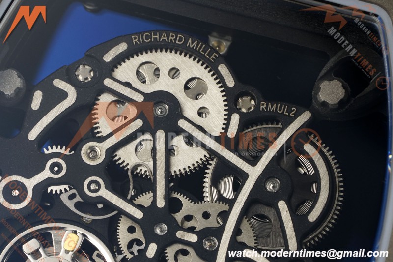 Richard Mille - RM055 Bubba Watson Asia Edition Black NTPT/RU BLK/RG Rehaut Skeleton Brushed Ribs MLF V2 RMUL2
