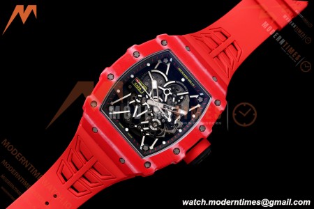 Richard Mille - RM35-02 Rafael Nadal Red/Red NTPT Skeleton Dial UMI RMAL1 Free Sprung