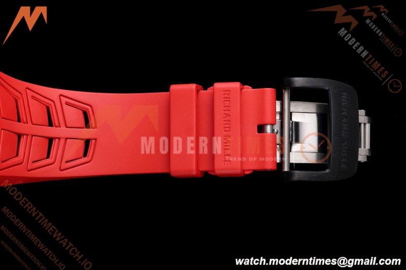 Richard Mille - RM35-02 Rafael Nadal Black NTPT/RU Blk/Blk Rehaut Skeleton UMI RMAL1 Free Sprung
