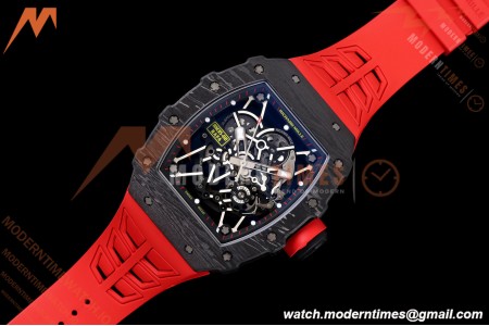 Richard Mille - RM35-02 Rafael Nadal Black NTPT/RU Blk/Blk Rehaut Skeleton UMI RMAL1 Free Sprung | 리차드 밀 - RM35-02 라파엘 나달 블랙 NTPT/RU 블랙/블랙 리하우트 스켈레톤 UMI RMAL1 프리 스프렁