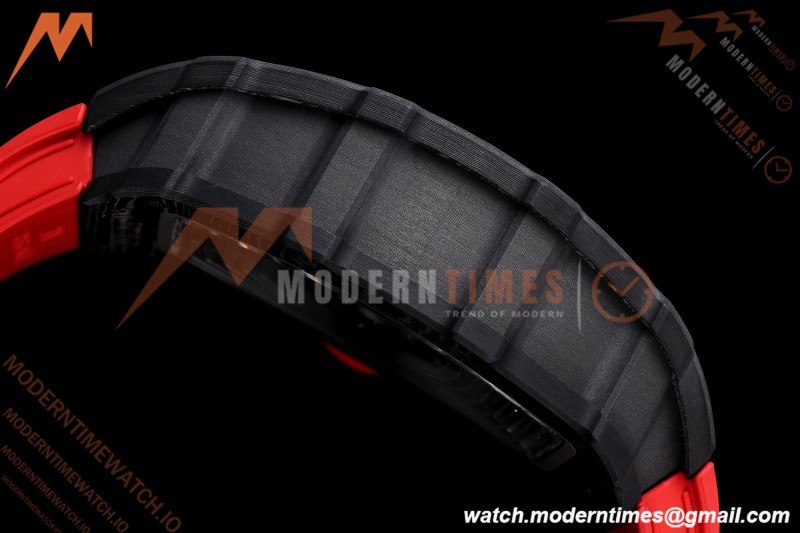 Richard Mille - RM35-02 Rafael Nadal Black NTPT/RU Blk/Blk Rehaut Skeleton UMI RMAL1 Free Sprung