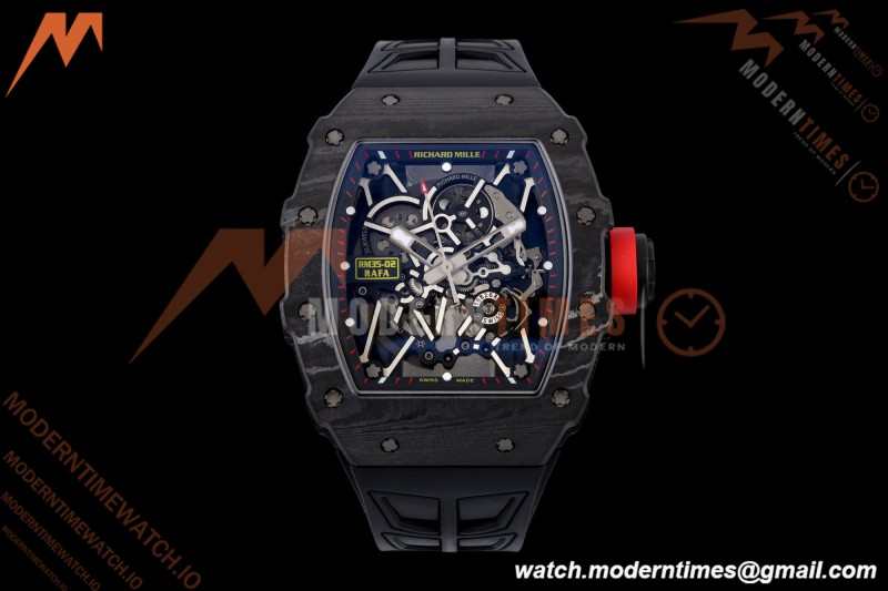 Richard Mille - RM35-02 Rafael Nadal Black NTPT/RU Blk/Blk/Red Rehaut Skeleton UMI RMAL1 Free Sprung | 리차드 밀 - RM35-02 라파엘 나달 블랙 NTPT/RU 블랙/블랙/레드 리하우트 스켈레톤 UMI RMAL1 프리 스프렁